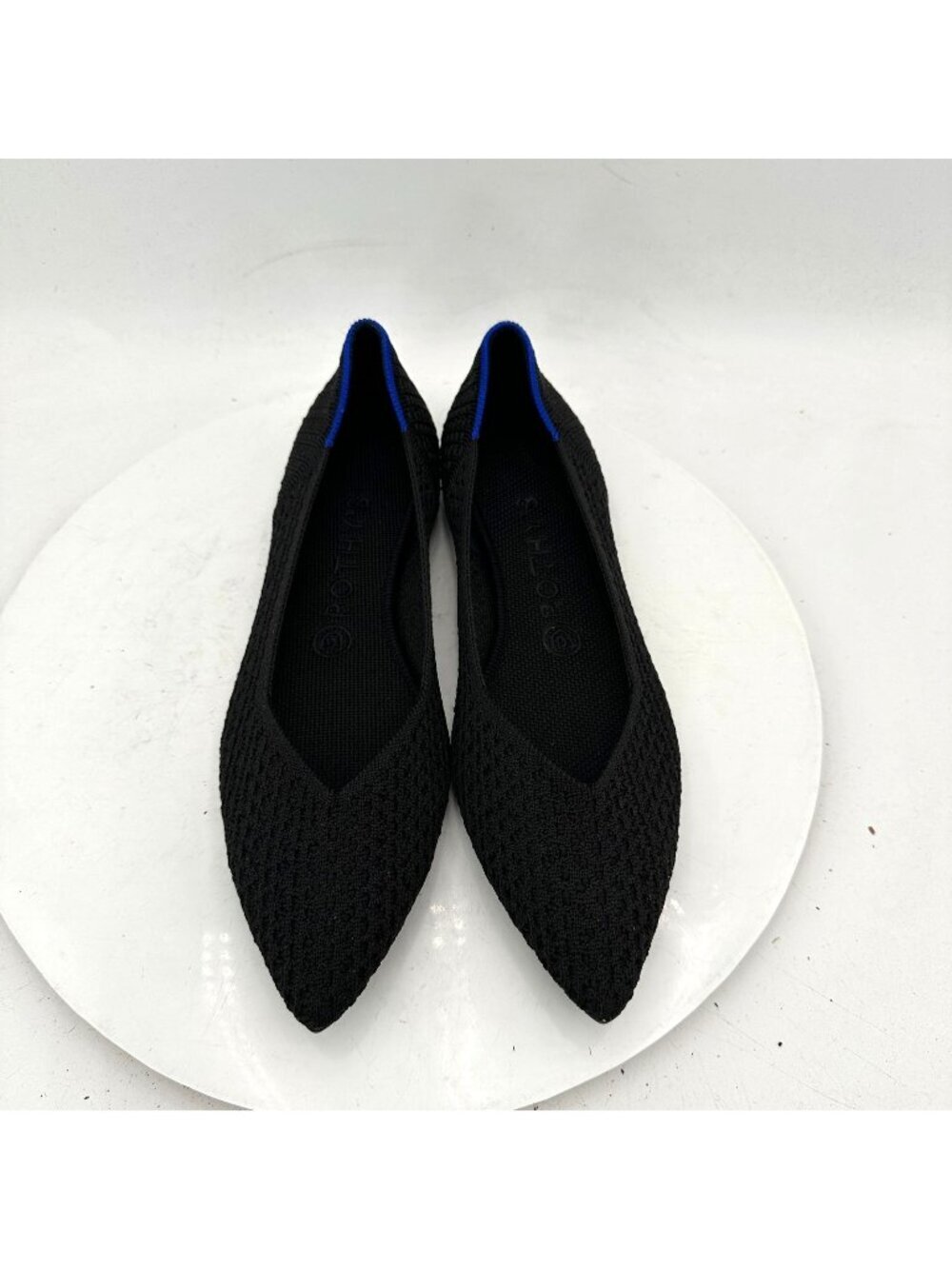 Rothy's The Point Women Size 8.5 Dark Grey Ballet Flat Slip On Comfort Shoes